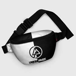 Поясная сумка Linkin Park ЧБ, цвет: 3D-принт — фото 2