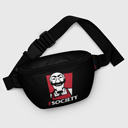 Поясная сумка FSOCIETY HACKING, цвет: 3D-принт — фото 2