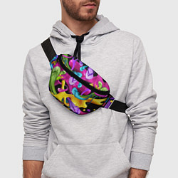 Поясная сумка Пляжный паттерн Summer, цвет: 3D-принт — фото 2
