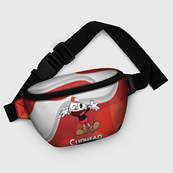 Поясная сумка Cuphead веселая красная чашечка, цвет: 3D-принт — фото 2