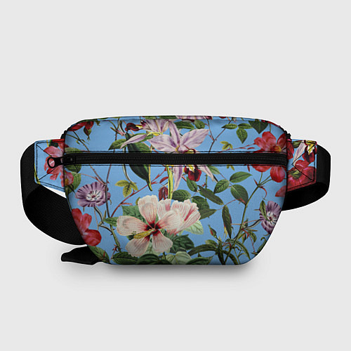 Поясная сумка Цветы Сине-Цветочный Букет / 3D-принт – фото 2