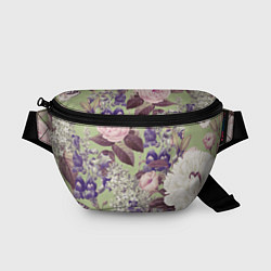 Поясная сумка Цветы Чудесный Садовый Узор, цвет: 3D-принт