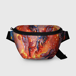 Поясная сумка Lava & flame, цвет: 3D-принт