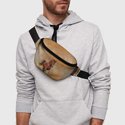 Поясная сумка BAY HORSE гнедой конь, цвет: 3D-принт — фото 2