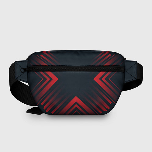 Поясная сумка Красный Символ Mass Effect на темном фоне со стрел / 3D-принт – фото 2