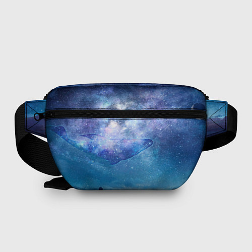 Поясная сумка Девочка и космический кит в звёздном небе / 3D-принт – фото 2