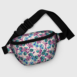 Поясная сумка Цветы Летние Фиолетовые Рудбеки, цвет: 3D-принт — фото 2