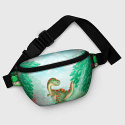 Поясная сумка Маленький Динозаврик, цвет: 3D-принт — фото 2