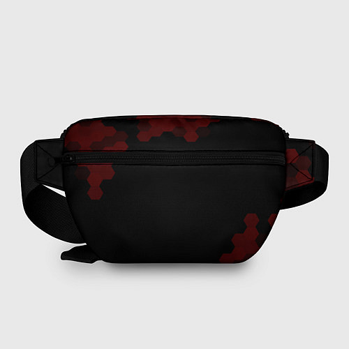 Поясная сумка Символ Gears of War и краска вокруг на темном фоне / 3D-принт – фото 2
