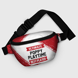 Поясная сумка Poppy Playtime: красные таблички Best Player и Ult, цвет: 3D-принт — фото 2