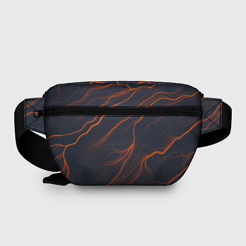 Поясная сумка Оранжевая Молния / 3D-принт – фото 2
