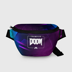 Поясная сумка Doom Gaming Champion: рамка с лого и джойстиком на, цвет: 3D-принт