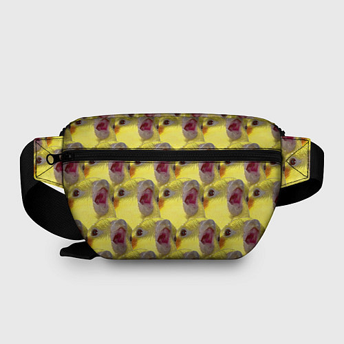 Поясная сумка Попугай Корелла Орёт Мем / 3D-принт – фото 2