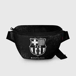 Поясная сумка Barcelona с потертостями на темном фоне, цвет: 3D-принт