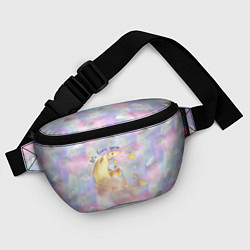 Поясная сумка Зайка спит на месяце, цвет: 3D-принт — фото 2