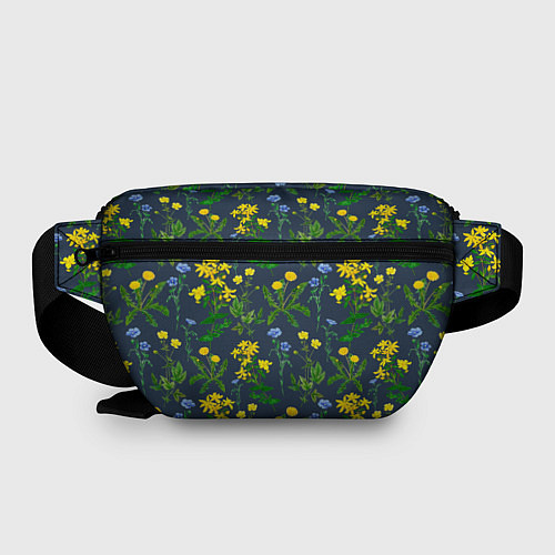 Поясная сумка Одуванчики и другие полевые цветы - ботанический п / 3D-принт – фото 2