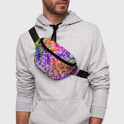 Поясная сумка Летняя мозаика, цвет: 3D-принт — фото 2