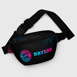 Поясная сумка Bayern - neon gradient: надпись и символ, цвет: 3D-принт — фото 2