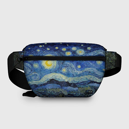 Поясная сумка Мона Лиза Приколы - Звездная ночь / 3D-принт – фото 2