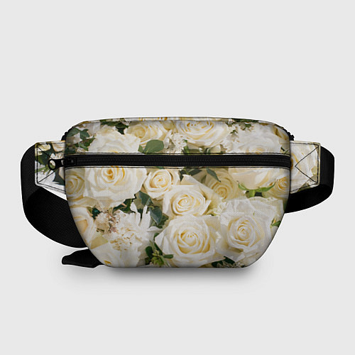 Поясная сумка Белые Розы, беззащитны шипы / 3D-принт – фото 2