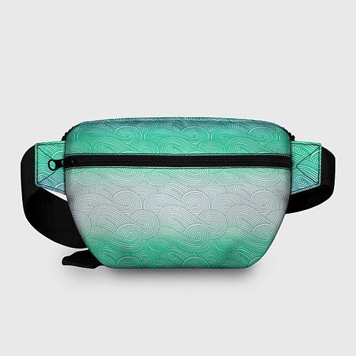 Поясная сумка Абстрактная волна градиентный паттерн / 3D-принт – фото 2