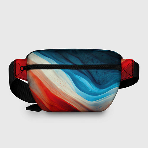 Поясная сумка Неоновые яркие волны / 3D-принт – фото 2