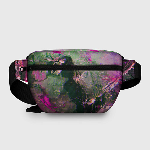Поясная сумка Абстрактные краски и силуэты / 3D-принт – фото 2