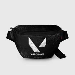 Поясная сумка Valorant с потертостями на темном фоне, цвет: 3D-принт