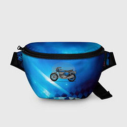 Поясная сумка Синий классический мотоицкл