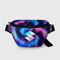 Поясная сумка Suzuki неоновый космос, цвет: 3D-принт