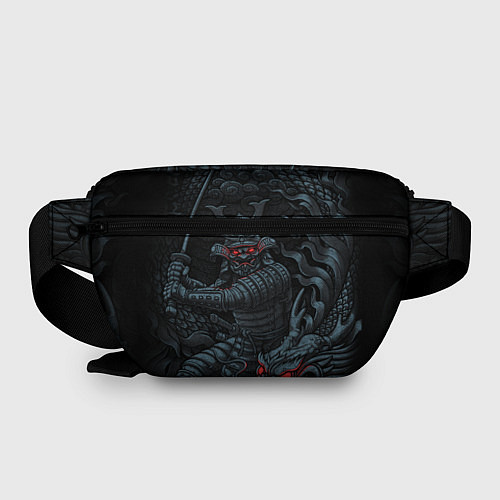 Поясная сумка Демонический самурай с драконом / 3D-принт – фото 2