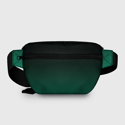 Поясная сумка Черный и бирюзово - зеленый, текстурированный под / 3D-принт – фото 2