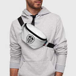 Поясная сумка Leeds United с потертостями на светлом фоне, цвет: 3D-принт — фото 2
