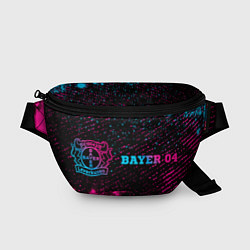 Поясная сумка Bayer 04 - neon gradient: надпись и символ, цвет: 3D-принт