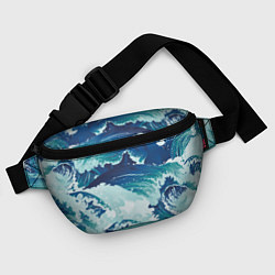Поясная сумка Несущиеся морские волны, цвет: 3D-принт — фото 2