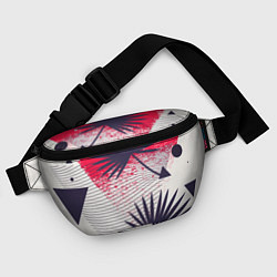 Поясная сумка Треугольники и пальмы, цвет: 3D-принт — фото 2