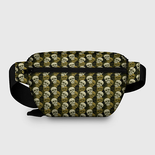 Поясная сумка Милитари улыбающиеся черепа / 3D-принт – фото 2