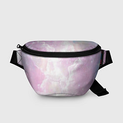 Поясная сумка Розовые облака на голубом небе, цвет: 3D-принт