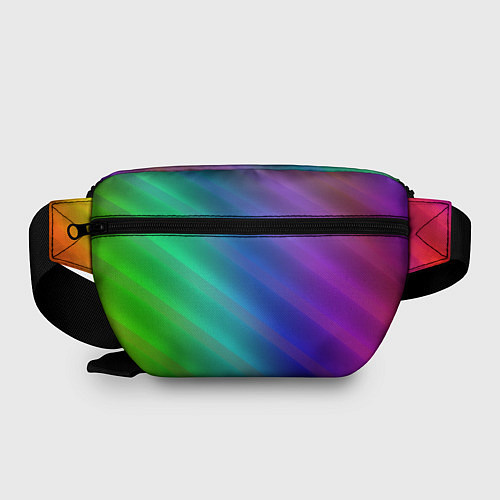 Поясная сумка Полосы всех цветов радуги / 3D-принт – фото 2
