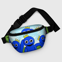 Поясная сумка Blue: Rainbow Friends, цвет: 3D-принт — фото 2