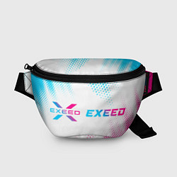 Поясная сумка Exeed neon gradient style: надпись и символ, цвет: 3D-принт