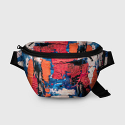 Поясная сумка Текстура из красок, цвет: 3D-принт