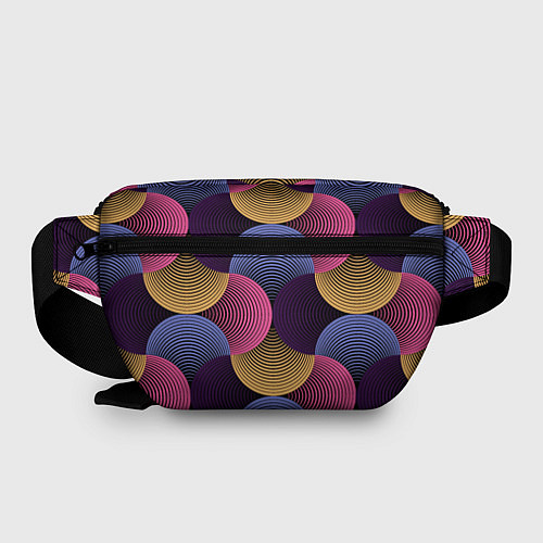 Поясная сумка Абстрактные полосы - оптическая иллюзия / 3D-принт – фото 2