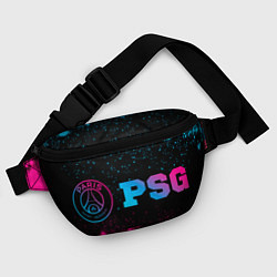 Поясная сумка PSG - neon gradient: надпись и символ, цвет: 3D-принт — фото 2