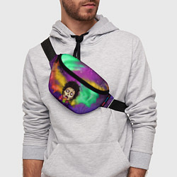 Поясная сумка Зомби с радугой, цвет: 3D-принт — фото 2
