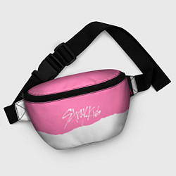 Поясная сумка Stray Kids pink and white, цвет: 3D-принт — фото 2