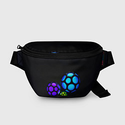 Поясная сумка Объёмные неоновые шары, цвет: 3D-принт