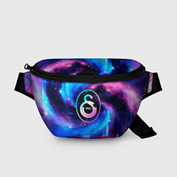 Поясная сумка Galatasaray неоновый космос, цвет: 3D-принт