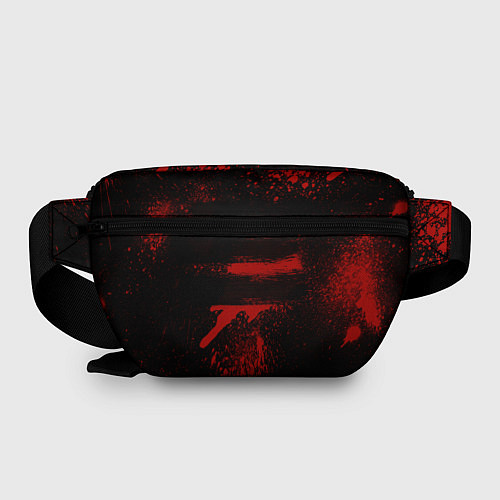 Поясная сумка Slipknot red black / 3D-принт – фото 2