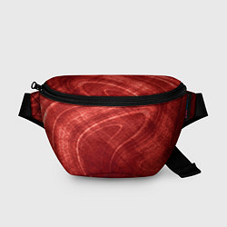 Поясная сумка Текстура - Red wave, цвет: 3D-принт